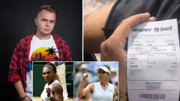 Codin Maticiuc a pus 525 de lei la pariuri că bate Simona Halep. Ce sumă încasează daca Serena Williams pierde finala Wimbledon
