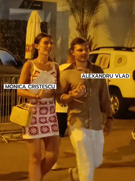 Alexandru Vlad își conduce iubita, la ieșirea din club (Foto: CANCAN.RO)
