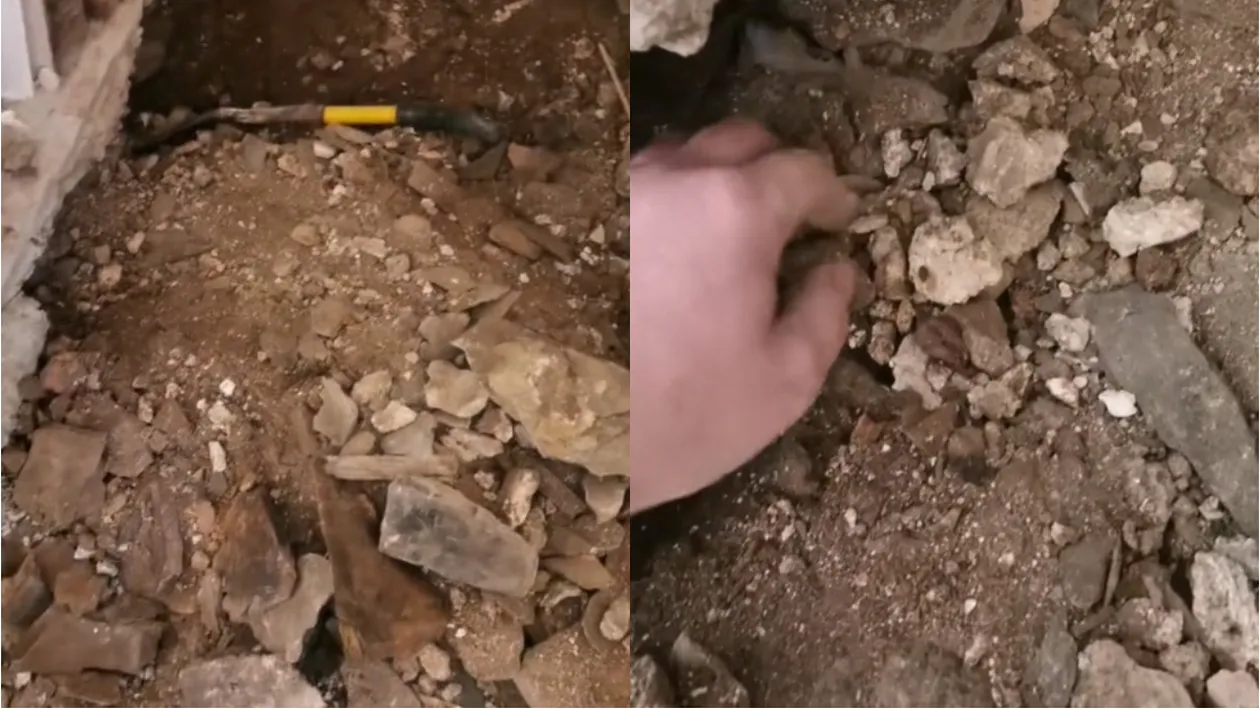 Descoperire ireală într-o casă veche de 200 de ani. Ce a putut să găsească un instalator care efectua reparații în baie: „Nu am mai văzut așa ceva până acum”