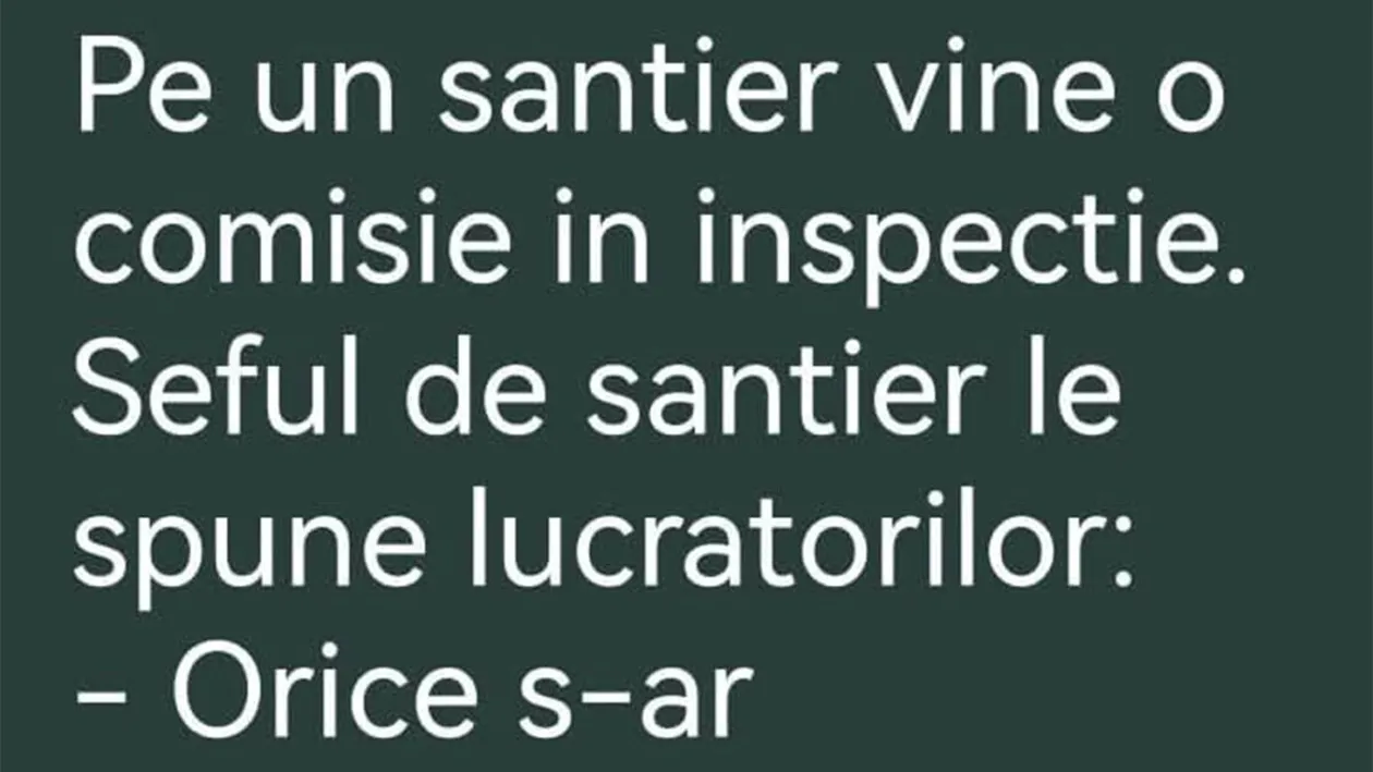 BANC | Pe un șantier vine o comisie de inspecție