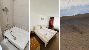 "Mizerie și așternuturi îngălbenite!" Ce a găsit o turistă în camera hotelului din Saturn în care s-a cazat acum, în august 2022