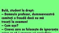 BANC | Bulă, student la Drept