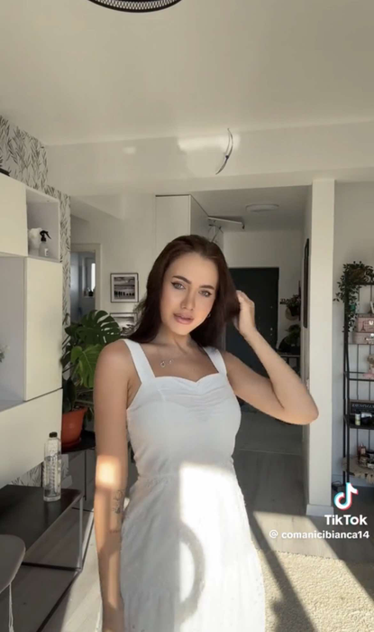 Bianca a reacționat, după ce a văzut că Livian a făcut nuntă. Foto: Captură TikTok