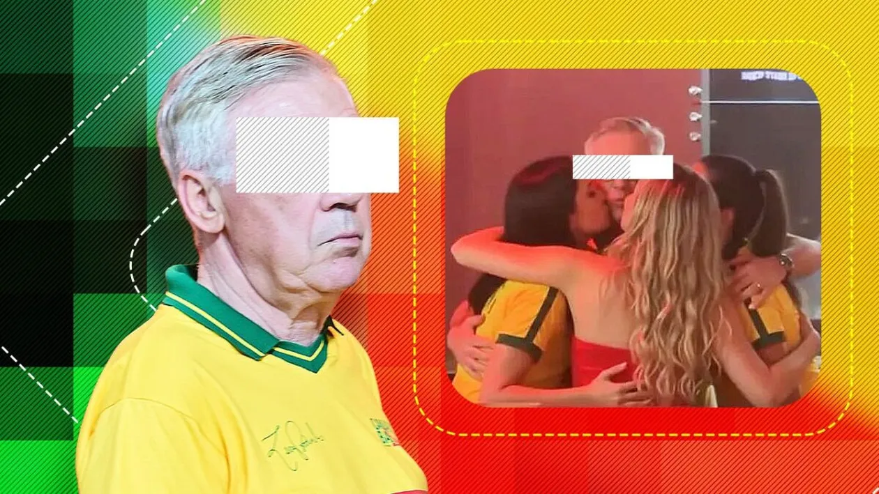 Antrenor celebru, surprins în timp ce era sărutat cu patos de 3 fane. Imaginile s-au viralizat!