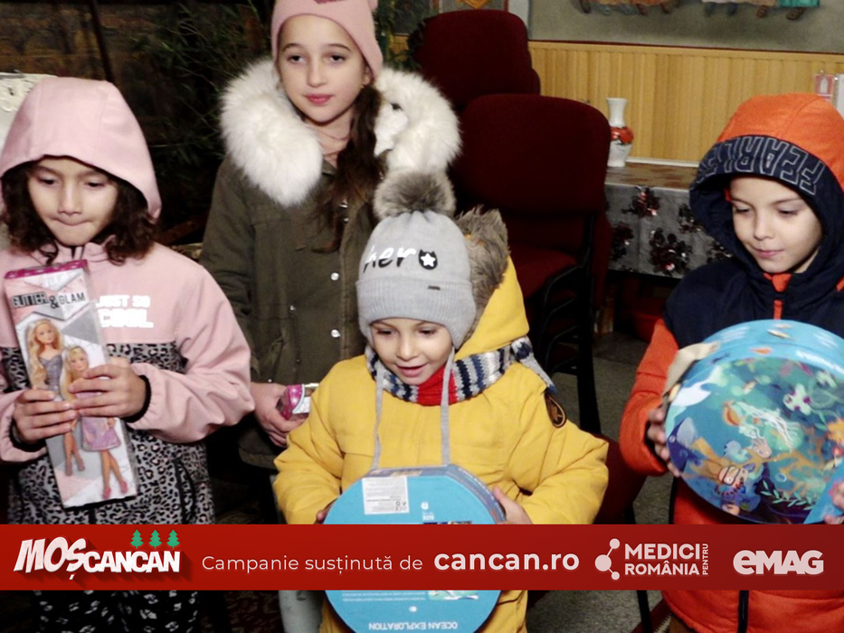 MOȘ CANCAN DĂRUIEȘTE a ajuns și în Cocorăștii Grind. Copiii nevoiași au parte de cadouri de sărbători
