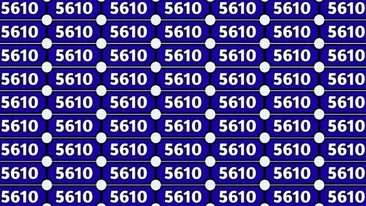 Iluzie optică | Doar cei cu ochi de vultur găsesc numărul diferit din seria de '5610'