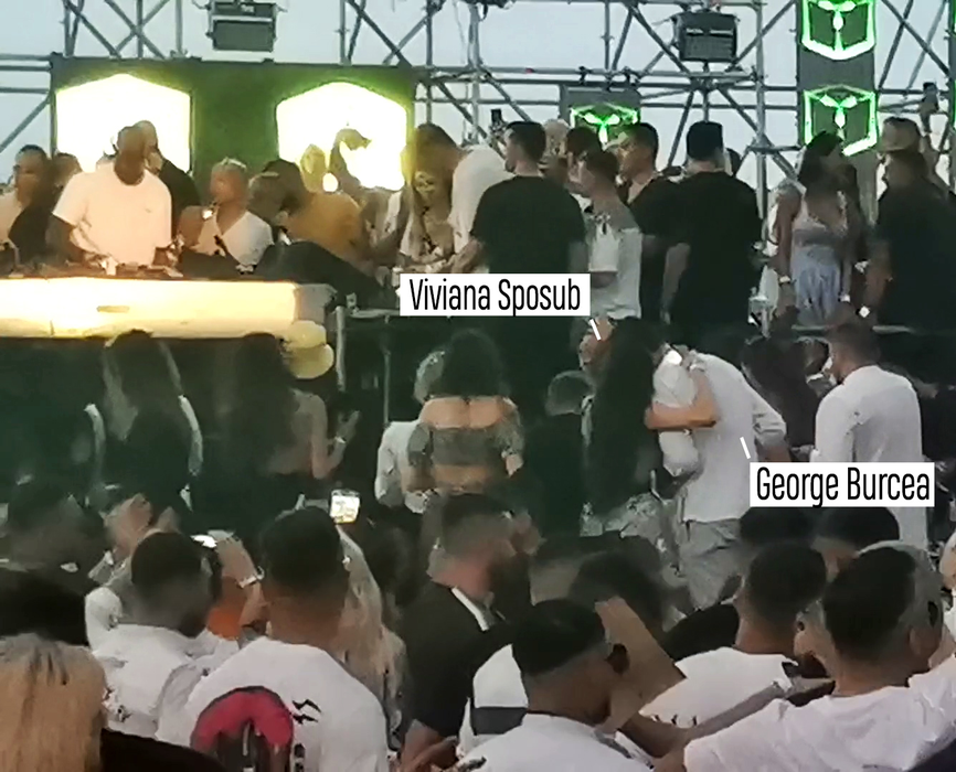 Viviana Sposub, George Burcea și ”soacra” lui s-au distrat, în club, la mare