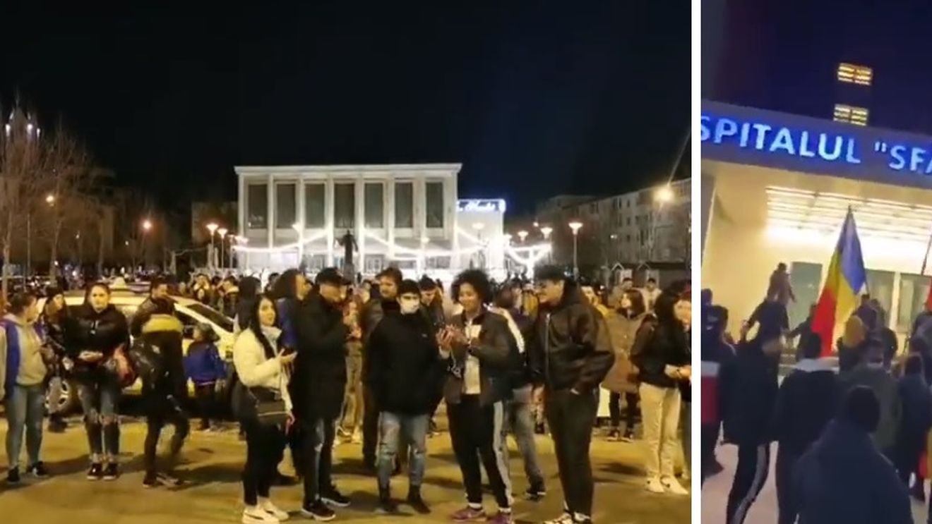 Proteste halucinante la Spitalul din Bacău: "Hoții, asasinii!" - VIDEO