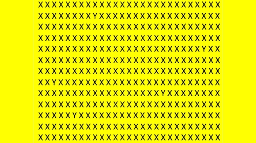 Test de inteligență | Depistați 5 "Y"-uri în maximum 7 secunde!