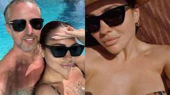 Corina Caciuc a atras toate privirile în costum de baie. Imagini cu partenera lui Reghecampf