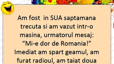 BANCUL ZILEI | Am fost în SUA săptămâna trecută