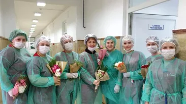 Flori pentru medici! Gestul emoționant făcut de o florărie din Târgoviște