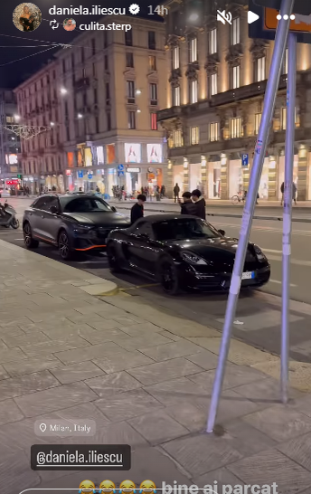 Ce s-a întâmplat cu mașina Danielei Iliescu, după ce a parcat-o în Milano. Culiță Sterp a filmat totul