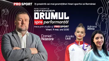 Emisiunea „Drumul spre performanță”, vineri, 9 mai, de la ora 12:00. Cine este Amalia Lică, sportiva numărul 1 din gimnastica ritmică la doar 16 ani