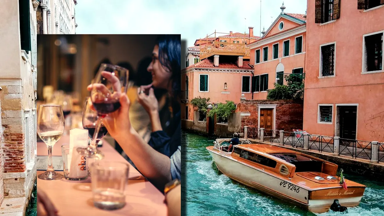 O să te gândești de 2 ori dacă vrei să pleci în vacanță în Veneția. Cât i-a costat pe doi turiști o masă în orașul italian