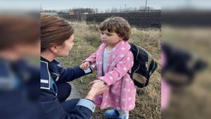 Povestea micuței Ema, fetița găsită cu ghiozdanul în spate la marginea unui drum din Buzău