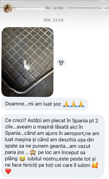Semnul divin pe care apropiații lui Pablo îl primesc/ sursă foto: Instagram
