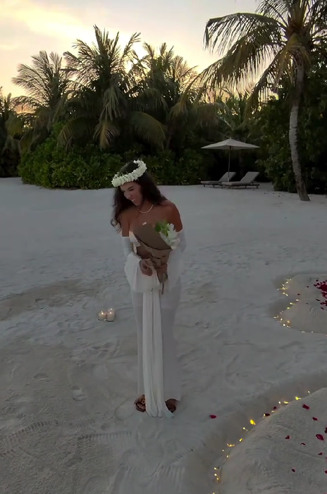 Andreea și Dorian Popa s-au căsătorit în Maldive/ Sursa foto: TikTok