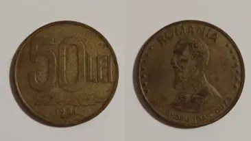 O mai ai acasă? Suma ireală cu care se vinde o monedă de 50 de lei din anul 1991, acum, în 2024