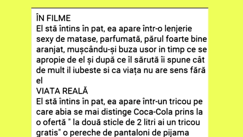 Bancul începutului de săptămână | În filme VS viața reală