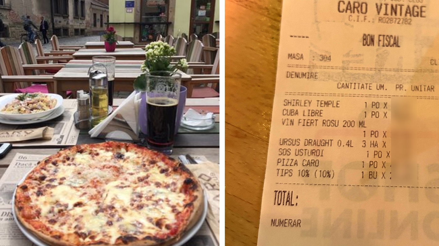 De necrezut! Cât a dat un client pentru o pizza, în Cluj. Dar să vezi cât a fost obligat să lase bacșiș