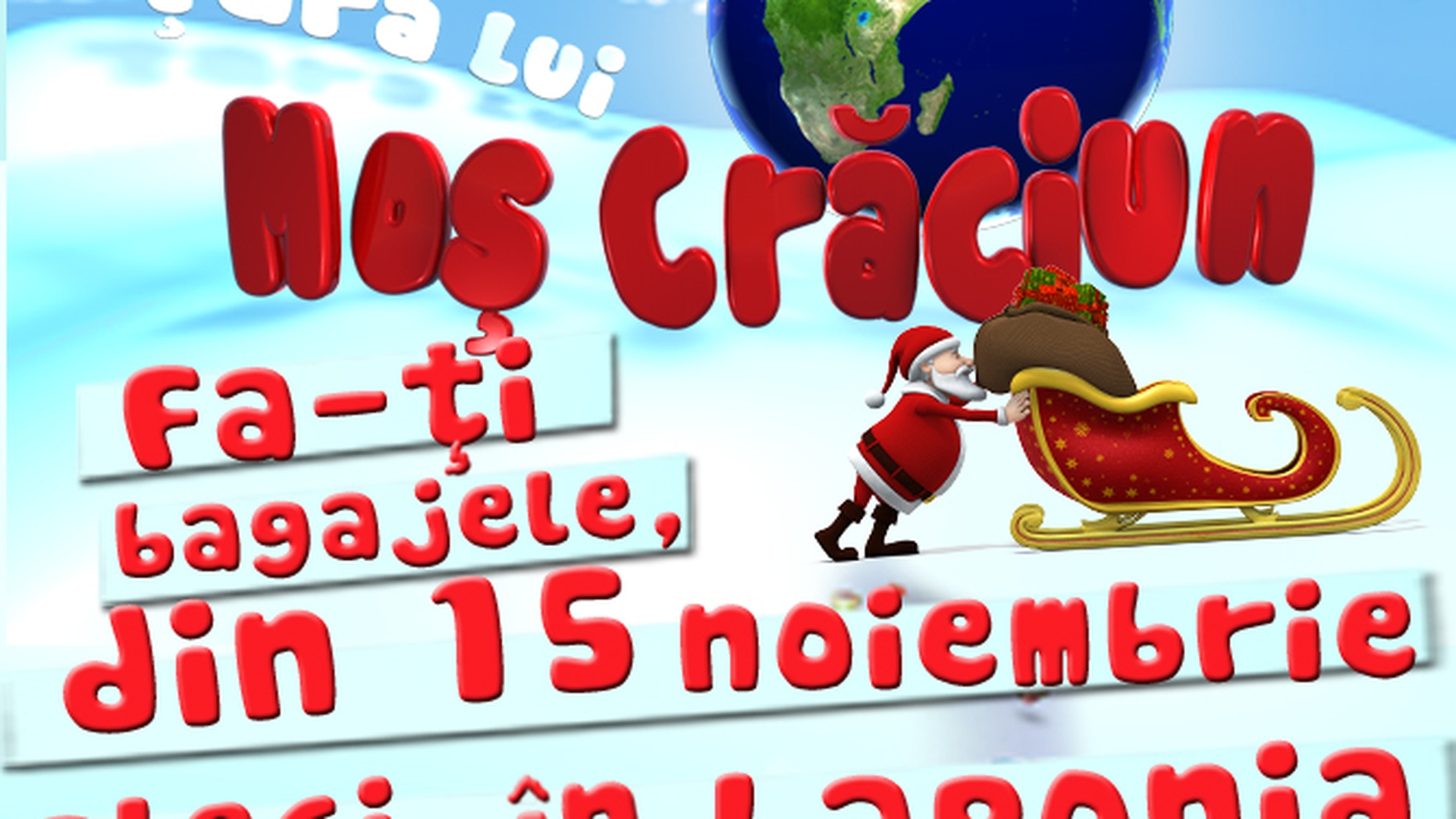 Fa-ti bagajele! Din 15 noiembrie, pleci in Laponia! Mega-concurs, powered by CANCAN
