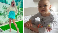 Andreea Bălan, tristă și neputincioasă în fața unei drame fără margini. Gestul făcut pentru David, un băiețel de 1 an care are cancer
