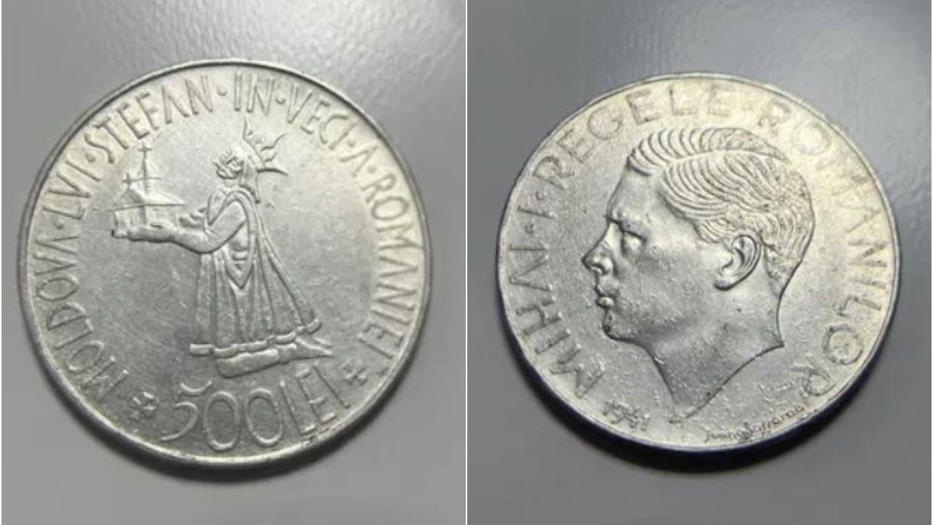 Tu mai ai așa ceva acasă? Prețul ireal la care se vinde o monedă din argint de 500 de lei, din anul 1941, acum, în 2023