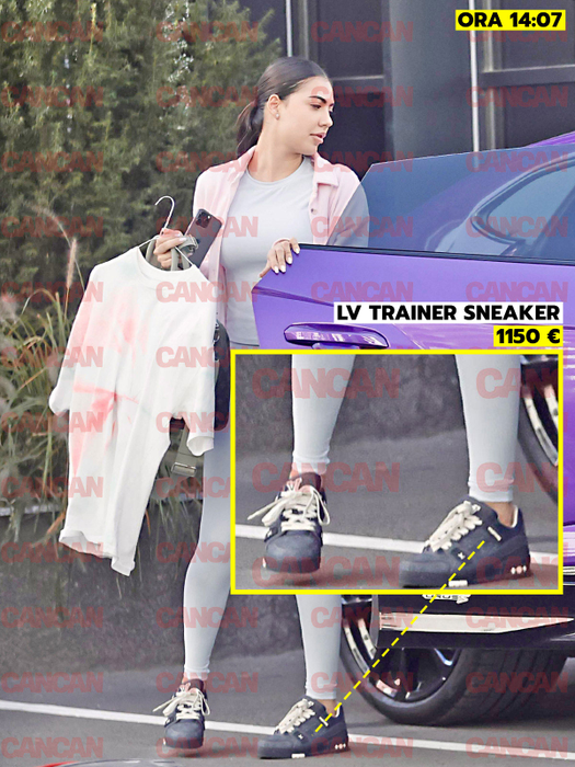 Vanessa și-a ales un outfit simplu pentru sală și s-a încălțat cu o pereche de Trainer Sneakers de la Louis Vuitton
