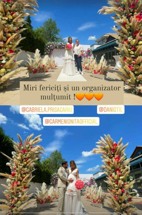 Gabriela Prisăcariu a publicat prima poză cu certificatul de căsătorie! Dani Oțil mai poartă un prenume și este unul extrem de rar