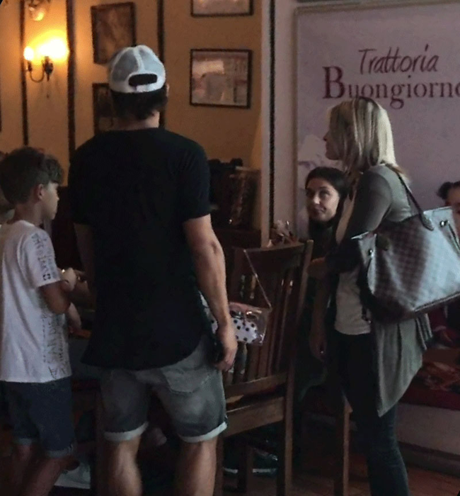 Teixeira s-a întâlnit cu Geraldo la mall