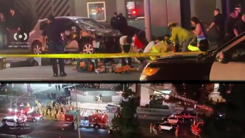 Atentat în Los Angeles! O mașină a intrat în mulțimea de oameni de pe trotuar. Câte victime a făcut