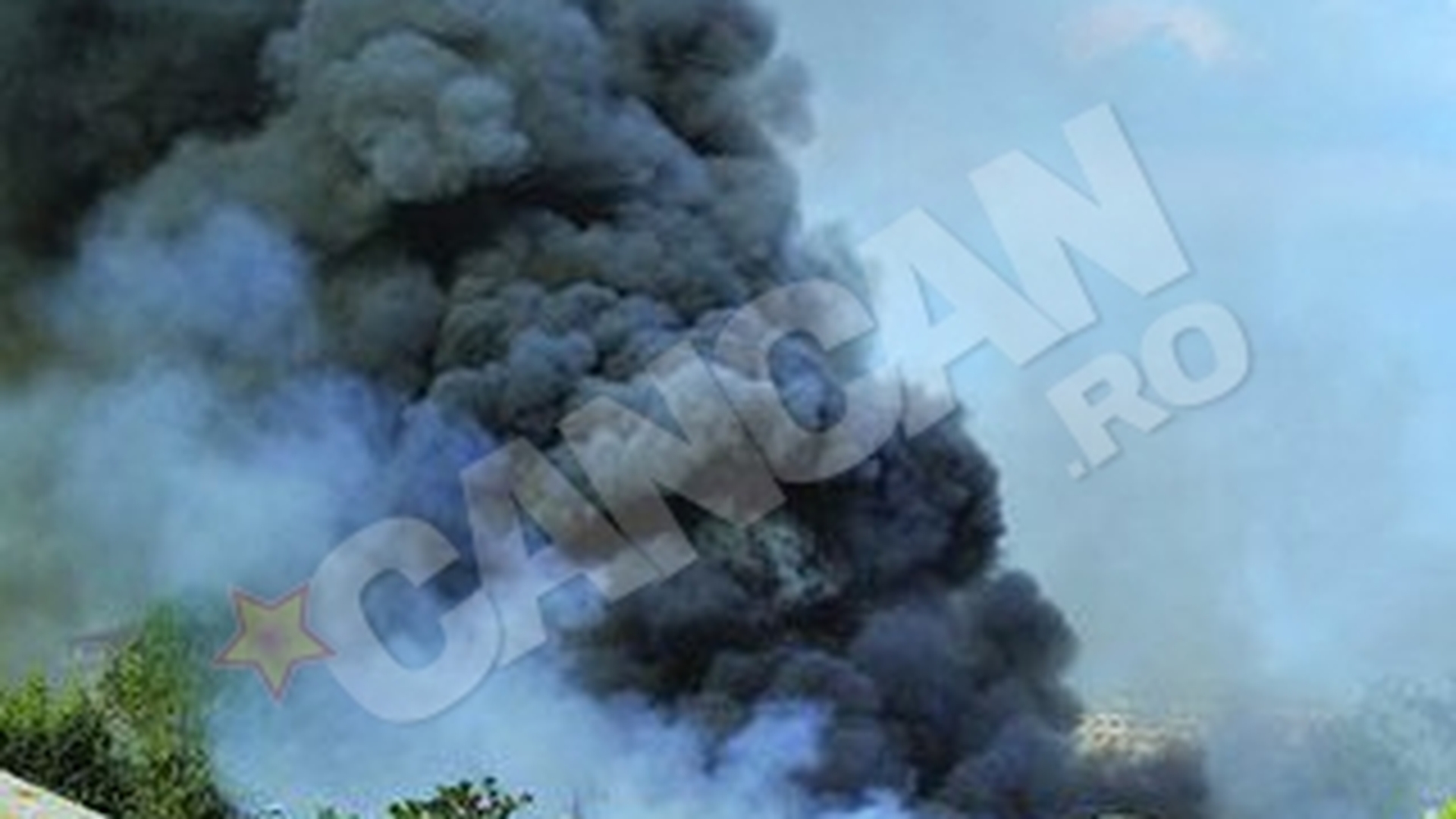 A incercat sa stinga un incendiu de vegetatie, dar a ajuns in stare grava la spital