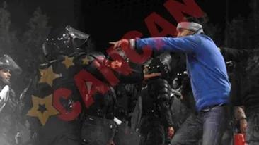 Stelistii i-au ciomagit pe broscari la Piata Amzei