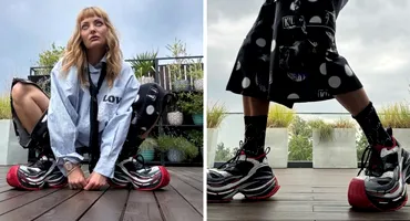 Cât costă încălțămintea cu care Delia a făcut furori în online! Suma e exorbitantă, cât un concediu la Marea Neagră