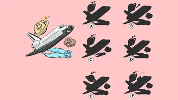 Test de inteligență pentru genii | Identificați umbra corectă a avionului din imagine!