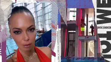 Andreea Antonescu a atras toate privirile cu sânii ei imenși, într-un costum de baie super-decoltat