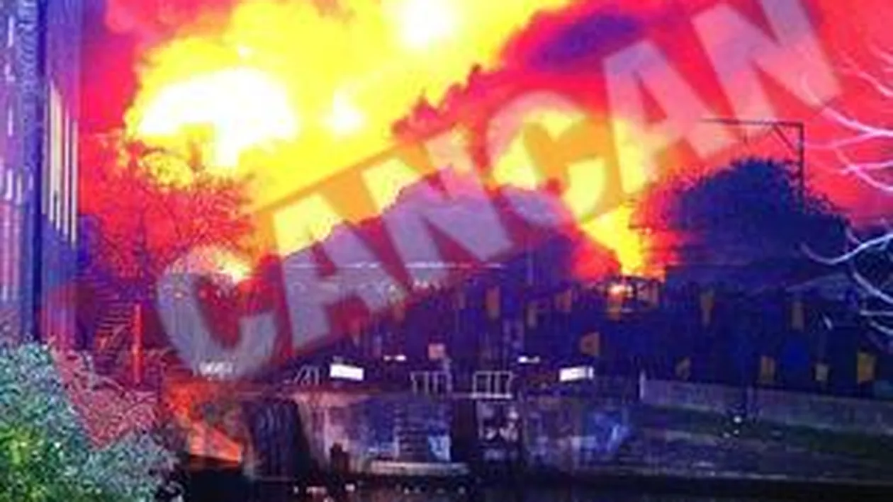 Incendiu de proportii in nordul Londrei