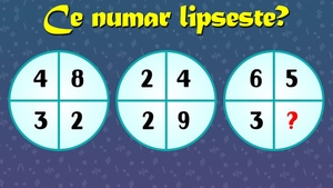 Test de inteligență pentru matematicieni | Ce număr lipsește?
