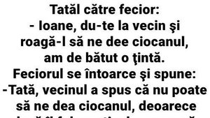Bancul zilei. De ce nu se împrumută niciodată ciocanul