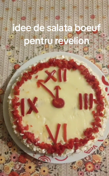 Salata bouef pentru Revelion / Foto: Captură Video TikTok