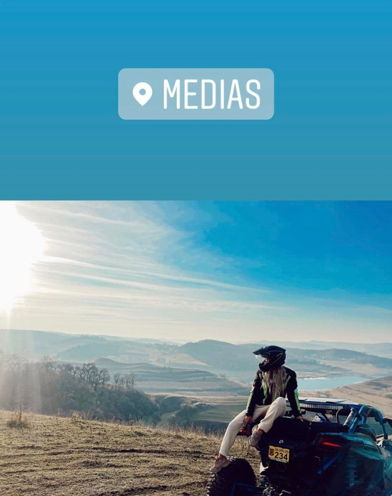 Ema Uta, pe "terenul" lui Alex Bodi (Foto: Instagram)