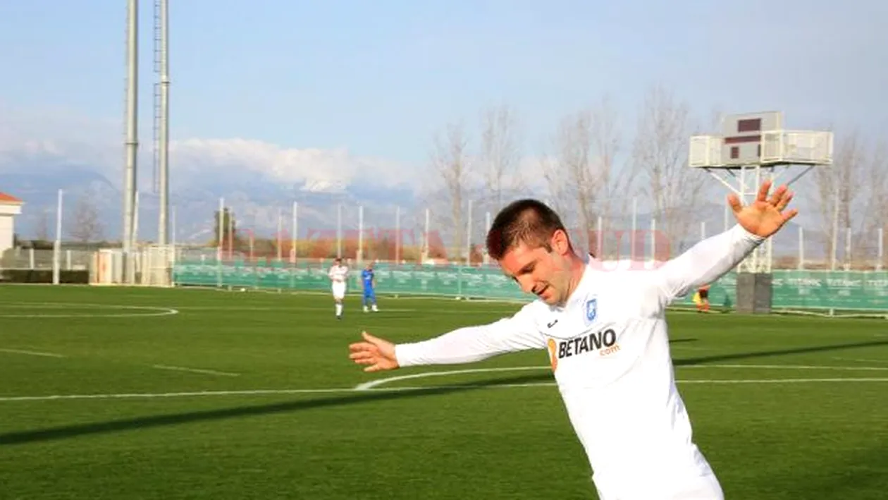 Andrei Cristea, debut cu gol pentru olteni: „Mă bucur că am semnat cu o echipă mare precum Universitatea Craiova!”