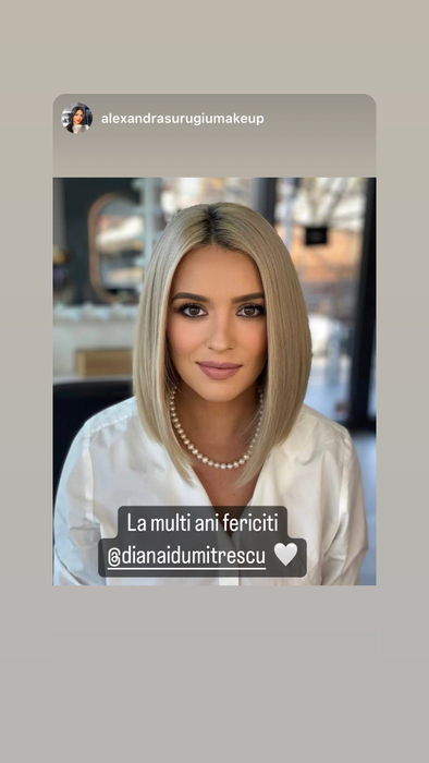 Urări pentru Diana Dumitrescu de ziua sa de naștere. Foto: Instagram