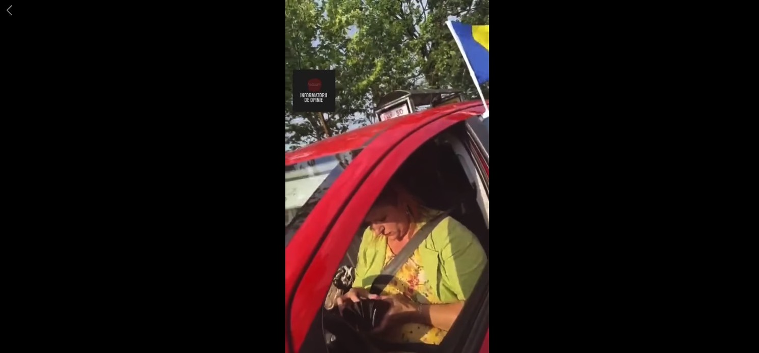 VIDEO | Motivul bizar pentru care o șoferiță a fost oprită de poliție în București