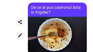 Bancul de weekend | "De ce ai pus castronul ăsta în frigider?"
