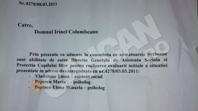 Omul de afaceri Irinel Columbeanu, acuza institutia care ar trebui sa vegheze asupta fetitei lui! Directia pentru protectia Copilului face bani pe spatele micutei Irina?