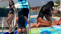 Daniela Crudu și Rellys Tonu, atingeri senzuale la piscină! Cele mai HOT momente ale începutului de vară!