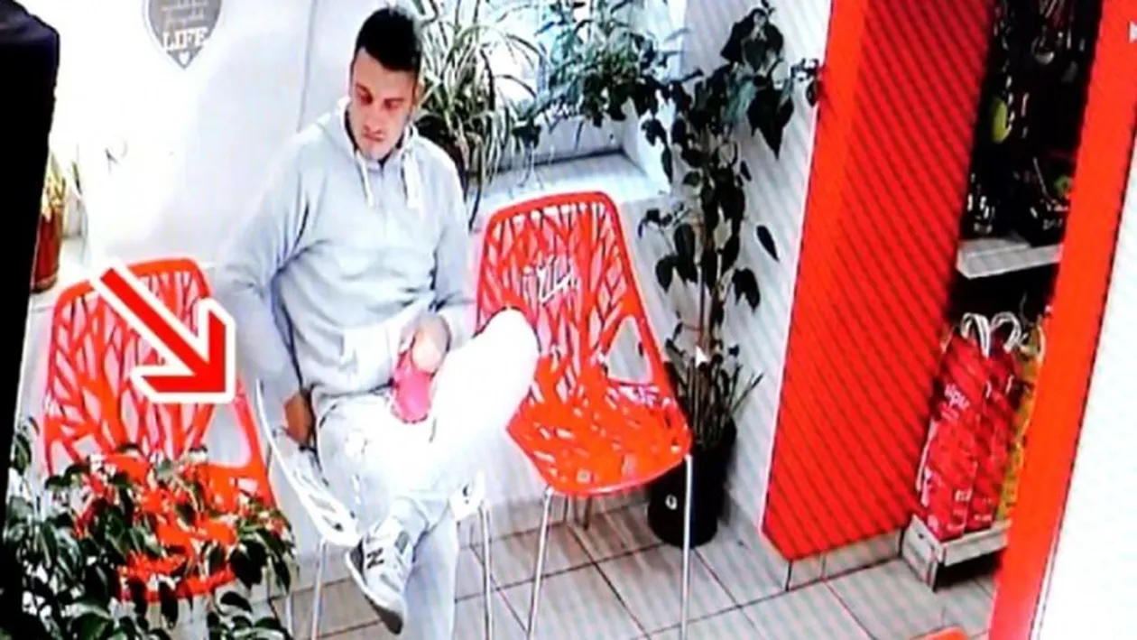 A fost surprins de camere în timp ce fura banii unei cliente. Este incredibil ce a făcut tânărul din Timișoara