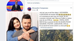 Scandalos. Ce mesaj i-a trimis Tavi Clonda lui Alexandru Cumpănașu, după ce a anunțat că Alexandra e moartă